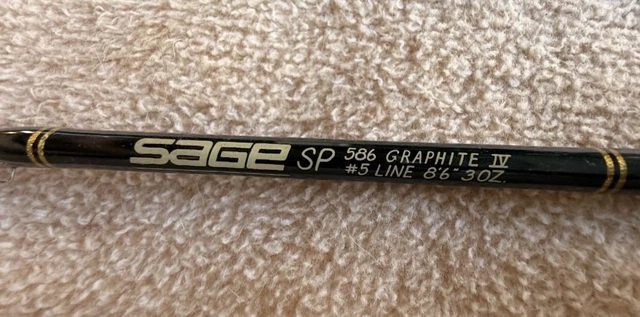 【美品】SAGE SP 586-3 #５『 GRAPHITE IV』 SAGE FLY ROD, Sage SP 586-3 Graphite IV #5 Line 8'6
