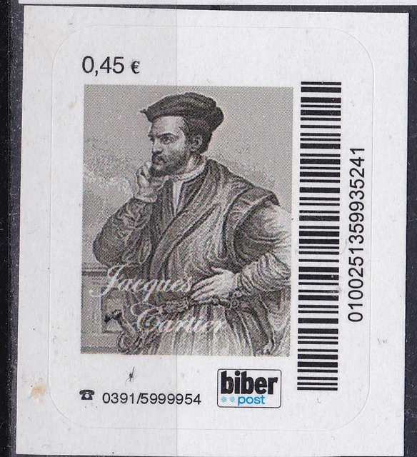 Privatpost. Biberpost. Jacques Cartier, postfrisch