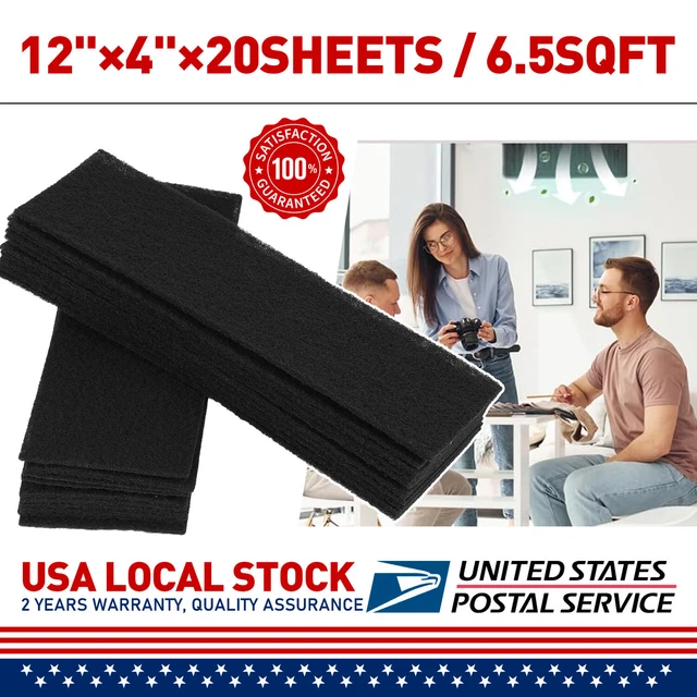 20 FURNACE FLOOR Register Vent Charcoal Carbon Filters 4" x 12" US 15.