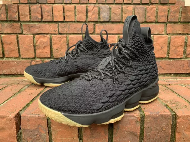 Lebron 15 black gum for sale hotsell