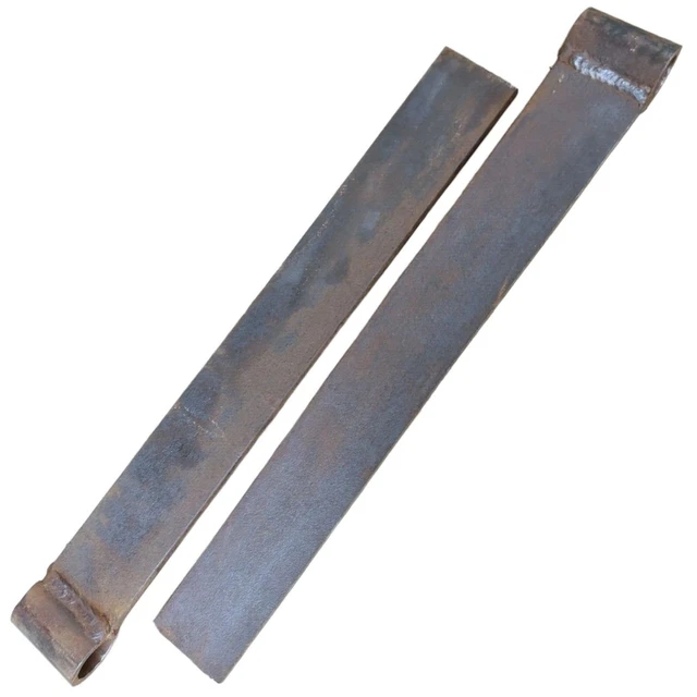 Antique Pair 33” Hand Forged Iron Barn Door Strap Hinges 16" Long