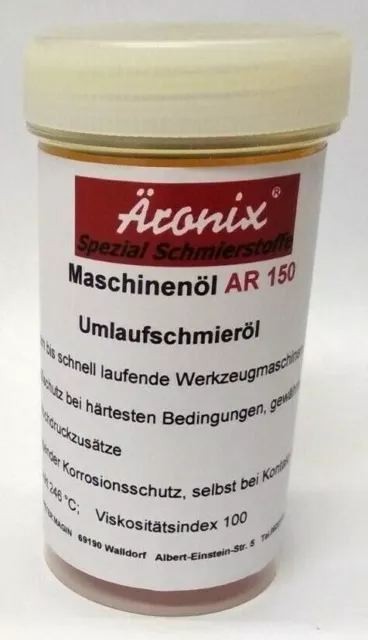 100ml Äronix AR150 Máquinas Aceite de Engranaje Martillo Perforador Lubricante