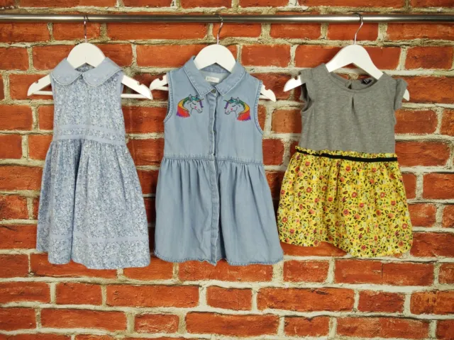 Baby Girls Bundle Age 12-24 Months Next M&S Gap Dress Set Summer Unicorn  92Cm