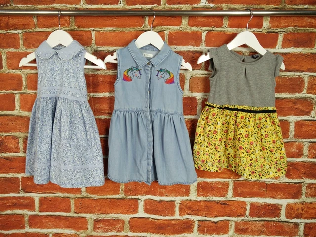Baby Girls Bundle Age 12-24 Months Next M&S Gap Dress Set Summer Unicorn  92Cm