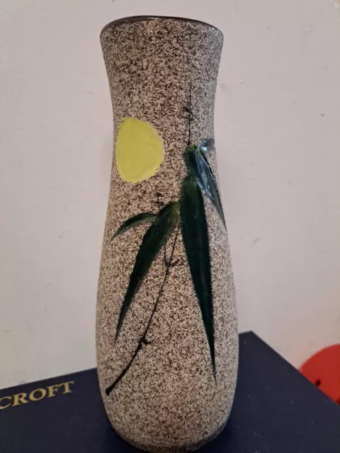 Mid-Century Palm Tree Patterned Vase, 1960s