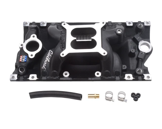 Edelbrock 75163 Performer RPM Air-Gap Intake 1996-02 SBC 5.7L/350 Vortec Black Edelbrock 75163 Performer RPM Air-Gap Intake 1996-02 SBC 5.7L/350 Vortec Black