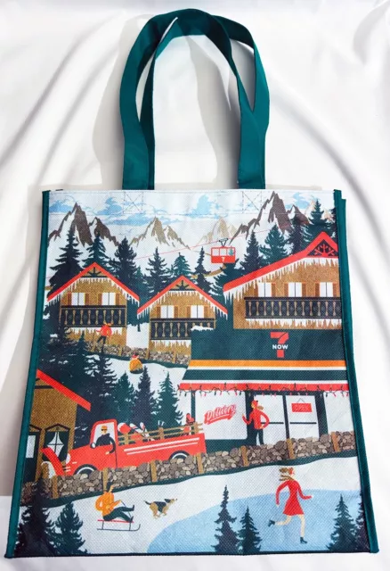 7-Eleven 7Now Winter Snow Promotional Reusable Tote Bag by Custom Earth Promos