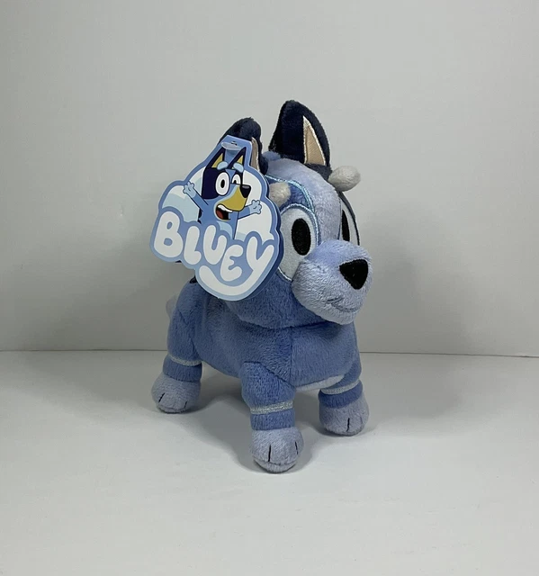 BLUEY AND FRIENDS Socks Dog Plush Stuffed 7" Blue Puppy Moose Toys NWT