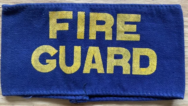 H53 Original WW2 Fire Guard Arm Band.