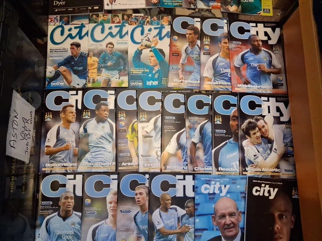 41 MANCHESTER CITY Programmes Cup And League £10.80 - PicClick UK