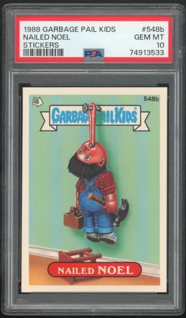 1988 Topps Garbage Pail Kids 14th Series #548b Nailed Noel PSA 10 GEM MINT Os14