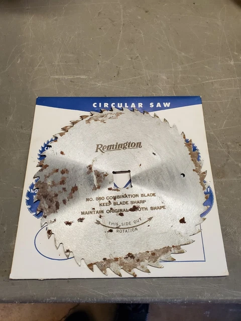 Vintage Remington Model 850 Circular saw blades