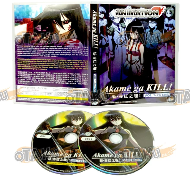 AKAME GA KILL ! - Complete Anime Tv Series Dvd Box Set (1-24 Eps) (Eng