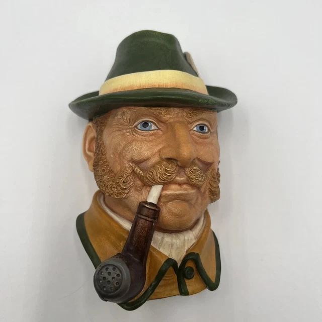 Vintage Legend Products Alpine Guide  Decorative Chalkware Bust England 1982