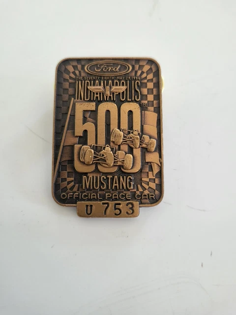 1994 Indy 500 Bronze Pit/Garage Area Badge.
