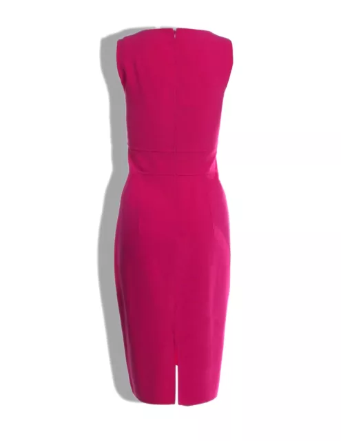 MICHAEL KORS COLLECTION Sleeveless Zinnia Pink Stretch Wool Dress 8 3