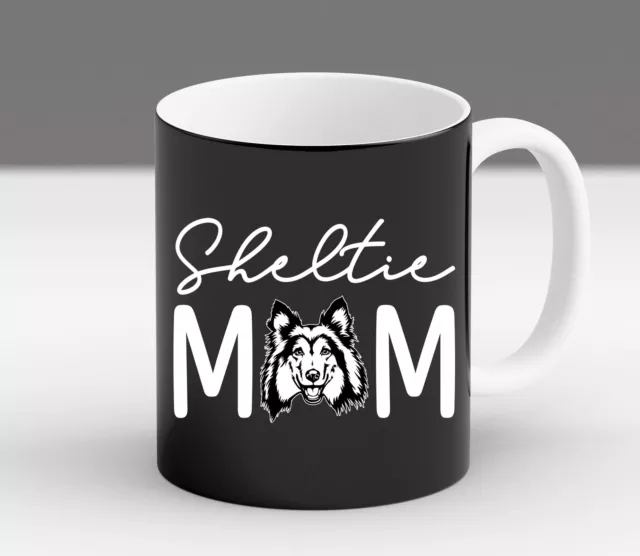 Dog Mom Lover Fur Mama Sheltie Cute Gift For Her Coffee Mug