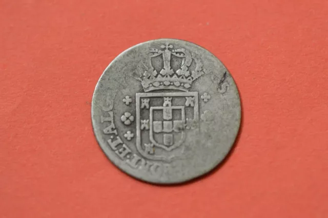 PORTUGAL 6 VINTENS (120 REIS) ND, Ruler: JOSEPHUS I, Silver Coin  [#M400]