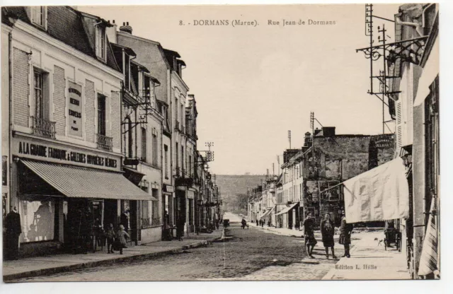 DORMANS - Marne - CPA 51 - large factory shop Galeries workers Remoises