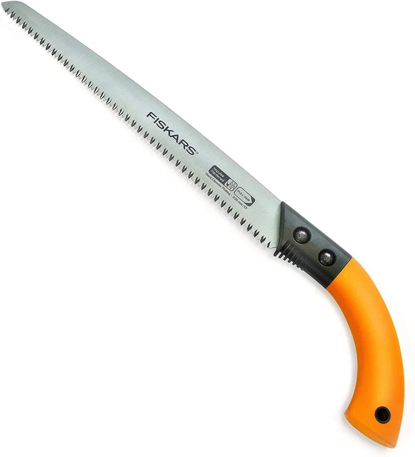 FISKARS Astsäge Handsäge Gartensäge inkl. Köcher Sägeblatt 33 cm Rostfrei Säge