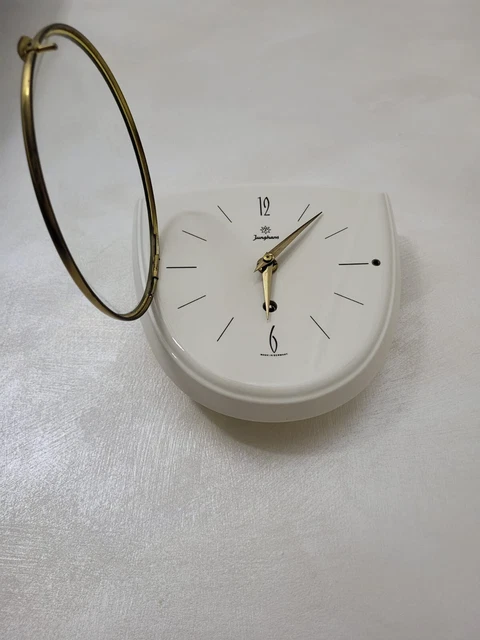 Orologio da parete ceramica Junghans anni 50 60 Funzionante Orologio da parete ceramica Junghans anni 50 60 Funzionante