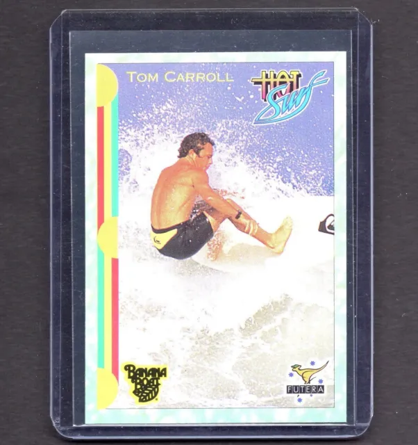 TOM CARROLL 1993 Futera Hot Surf Surfing Rookie RC Card #2 Mint PSA