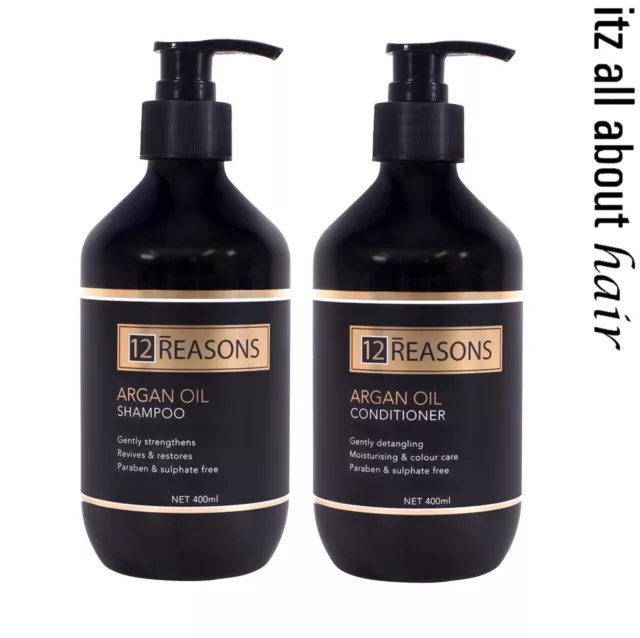 12Reasons Argan Oil Shampoo and Conditioner Duo (400ml of each)