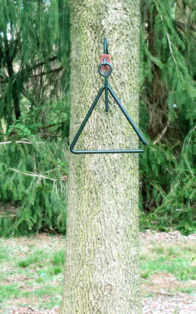 Amish Hand Made New 10" Outdoor Dinner Bell Wrought Iron  Durable Black Coating