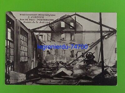 CPA pontarlier metallurgical institutions j. Cordier sinister 31 aug 1926