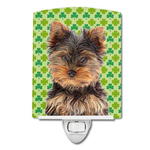Carolines Treasures Kj1202cnl St. Patricks Day Shamrock Yorkie Puppy / Yorkshire