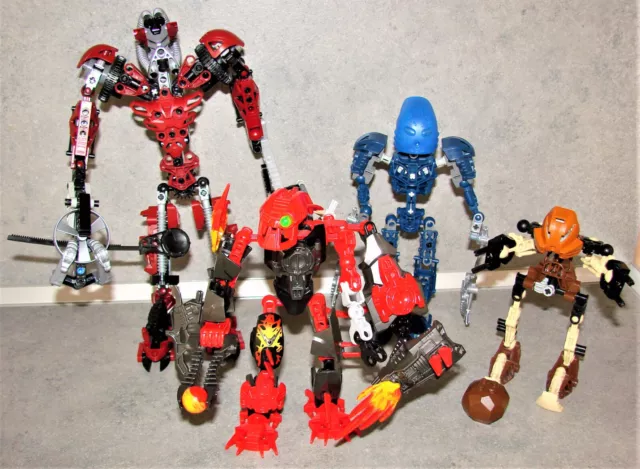 Lot de Lego Factory Bionicle Ref 2194 -  8531 - 8602 -  8756
