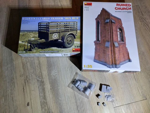 Kit Maquette Ruine D'église Royal Model RM012 échelle 1:35 - Neuf, Accessoires Diorama, Plastique