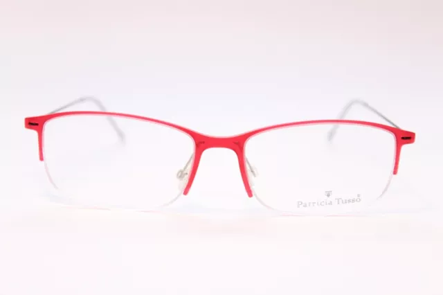 Damen Brille Patricia Tusso 255 c2 Rot Transparent 55[]18 Panto Kunststoff