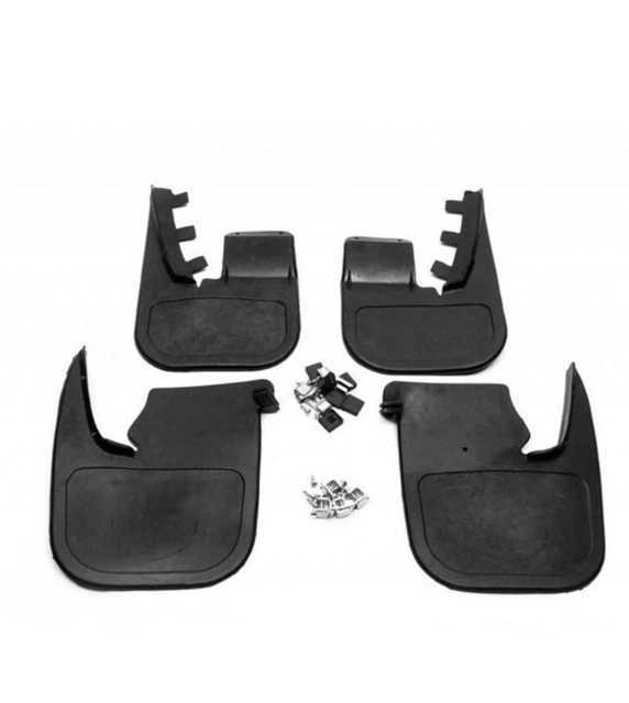 VW T4 TRANSPORTER FRONT + REAR MUD BLACK FLAPS SET X4