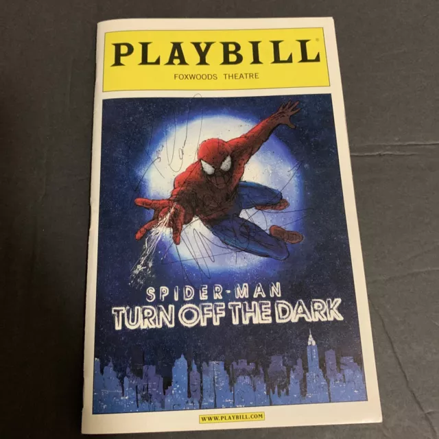 Spider-Man: Turn Off the Dark Broadway Autographed Playbill Signed By Cast 2010