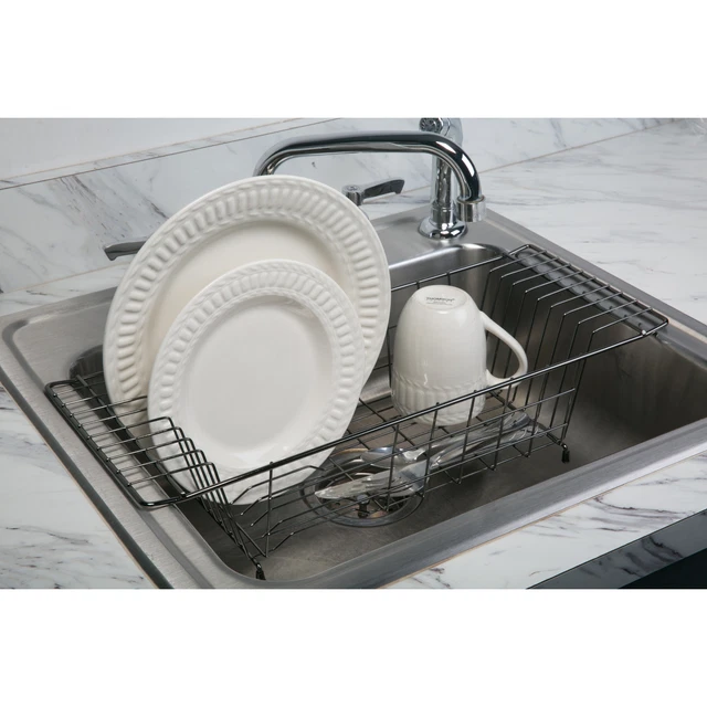 Kitchen Details Over the Sink Dish Rack in Onyx