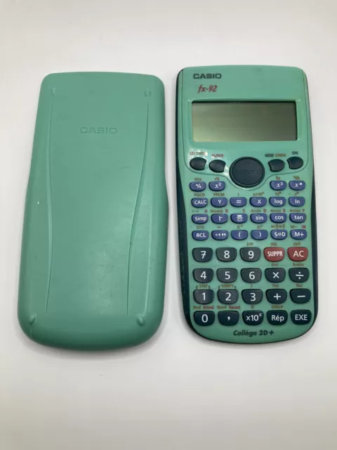 Calculatrice Scientifique Spéciale Collège Casio FX-92+ Graphiques et  Formules