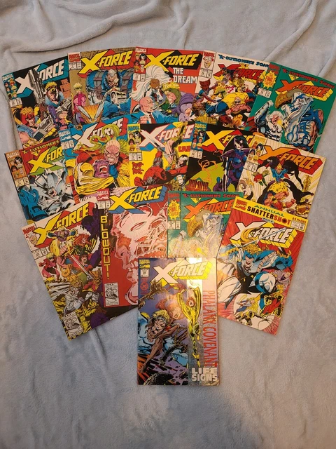 Lot Of 15 X-Force Comic Books - Includes Two No. 1 Comics