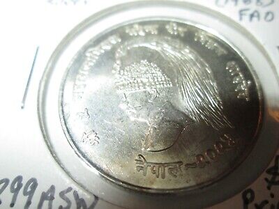 1968 Nepal 10 Rupees Silver Unc.   TX 1