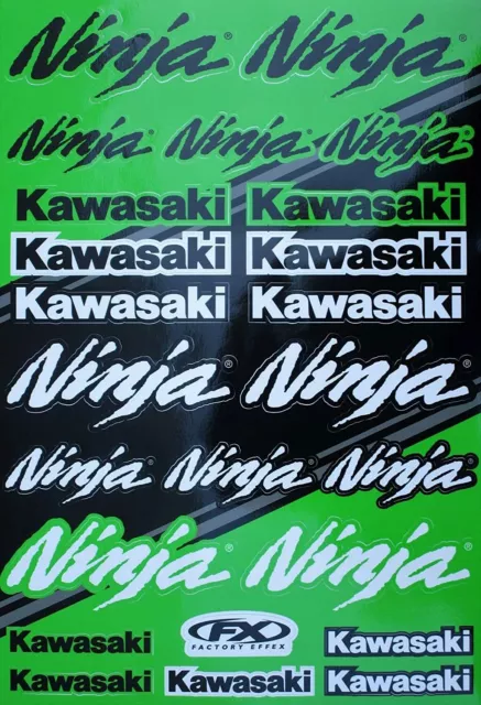 KAWASAKI NINJA 250 300 500 ZX6 ZX6R ZX9 ZX9R ZX10R ZX14 DECALS 