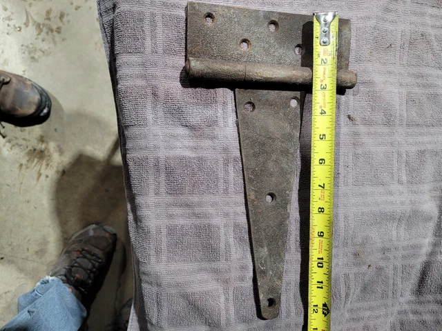 Vintage barn T strap hinges 2