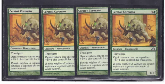 Magic 4x Ceratok Coronato - Crowned Ceratok 117/249 NC GTC ITA