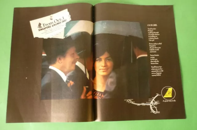 Msa Malaysia-Singapore Airlines 1972 Rare Original Advertising' Alert Newspaper