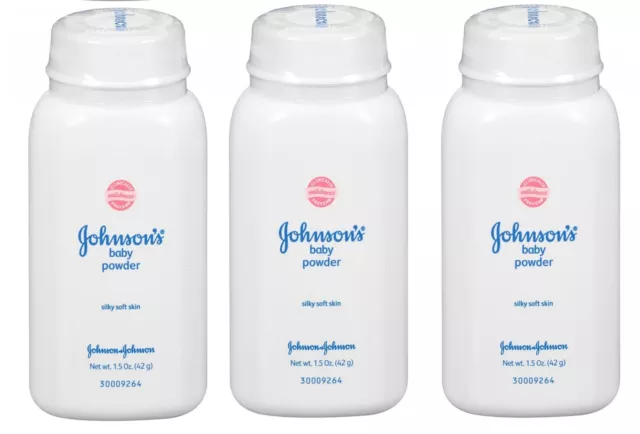 Johnsons Baby Powder Talc 50g 1.5oz Travel Size International version Pack of 3