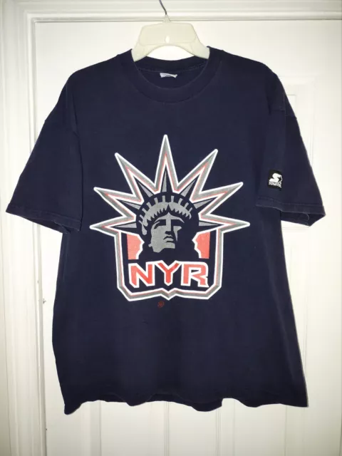NEW YORK RANGERS Mark Messier Starter Statue Of Liberty T-Shirt Men's ...