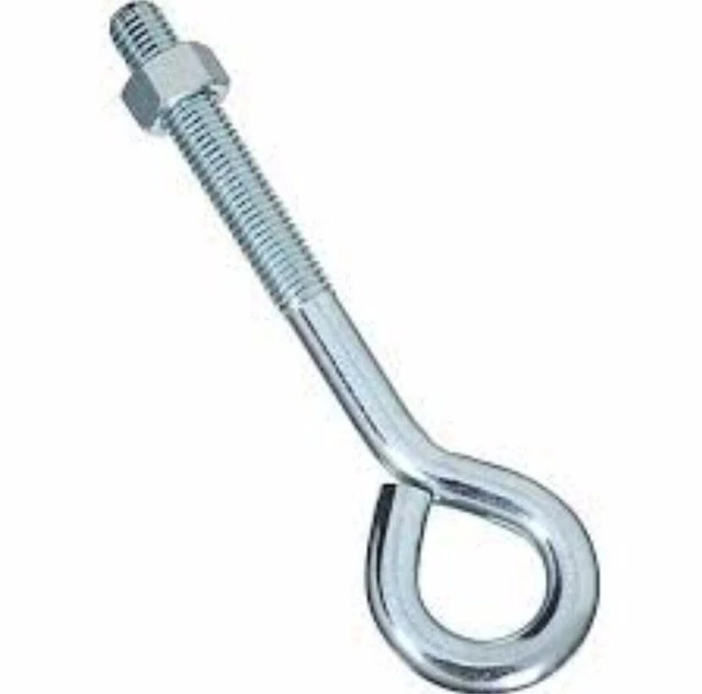 National Hardware N347-674 Zinc Plated Steel Eye Bolt 5/8" x 8"Hex Nut