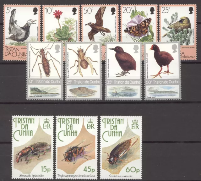 Tiere, Animals, Vögel, Birds - Tristan da Cunha - 3 Sätze ** MNH