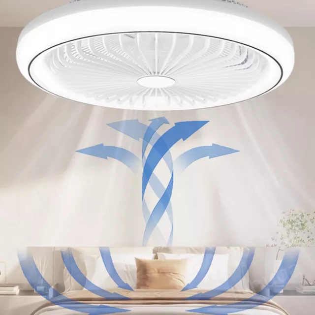 LED Licht Fernbedienung Modern Deckenventilator mit Beleuchtung Schlafzimmer Fan