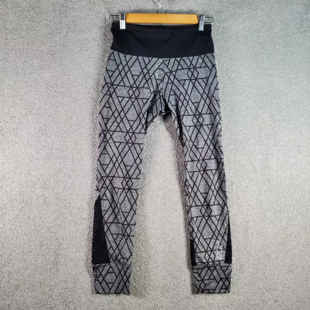 LORNA JANE Pants Leggings Womens Extra Small Grey Black Activewear Gym Running