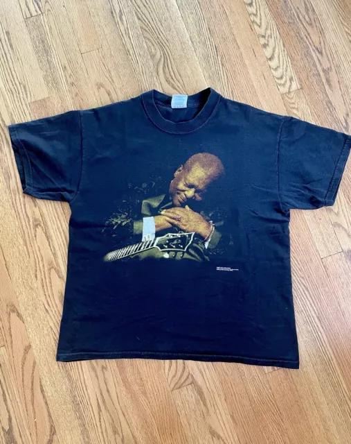 Vintage Band Tee BB King Shirt 2002 King Tour Men's Black T-Shirt Concert